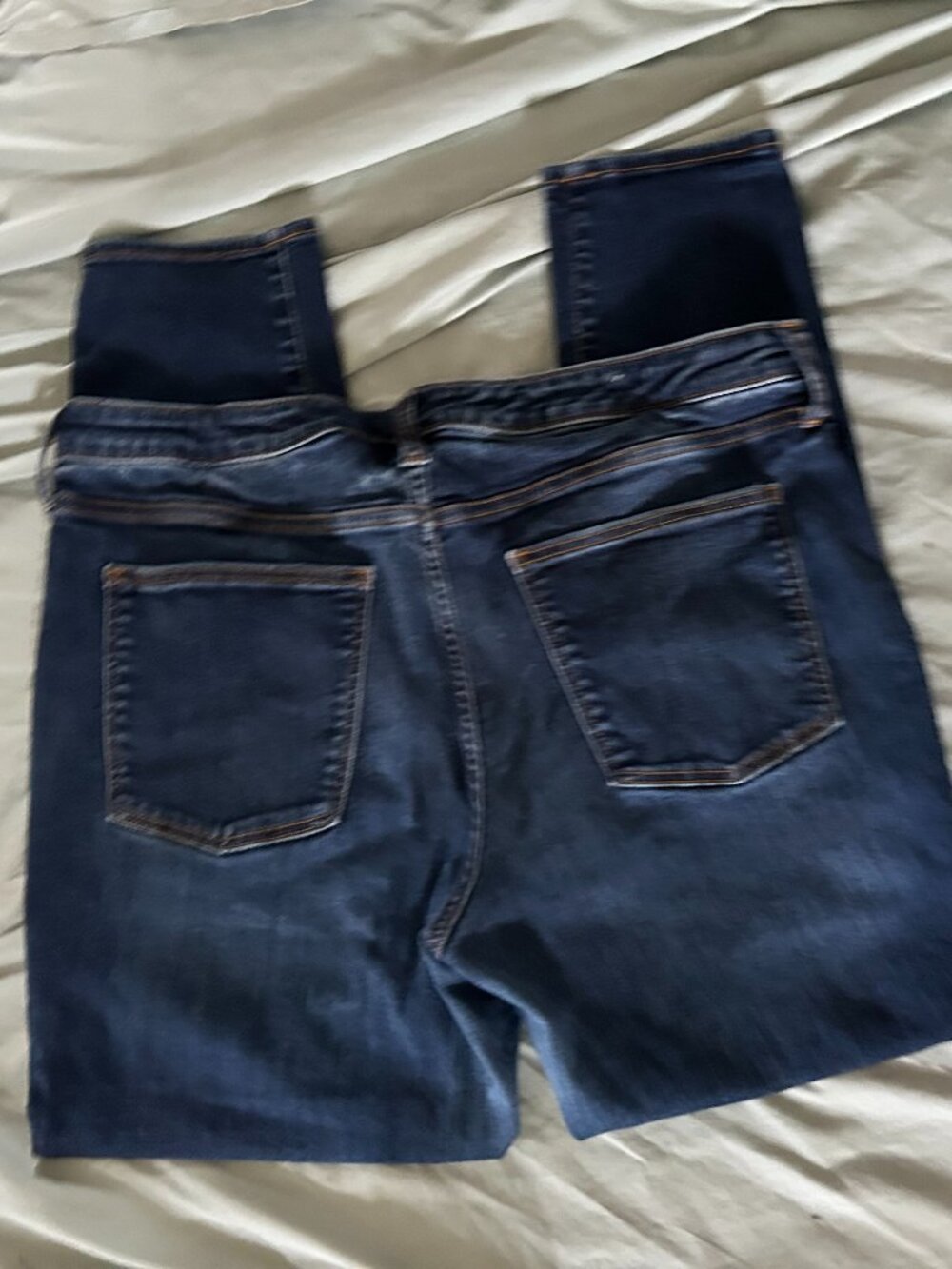size 16 blue colored denim pants jeans womens sixteen stretch jean skinny